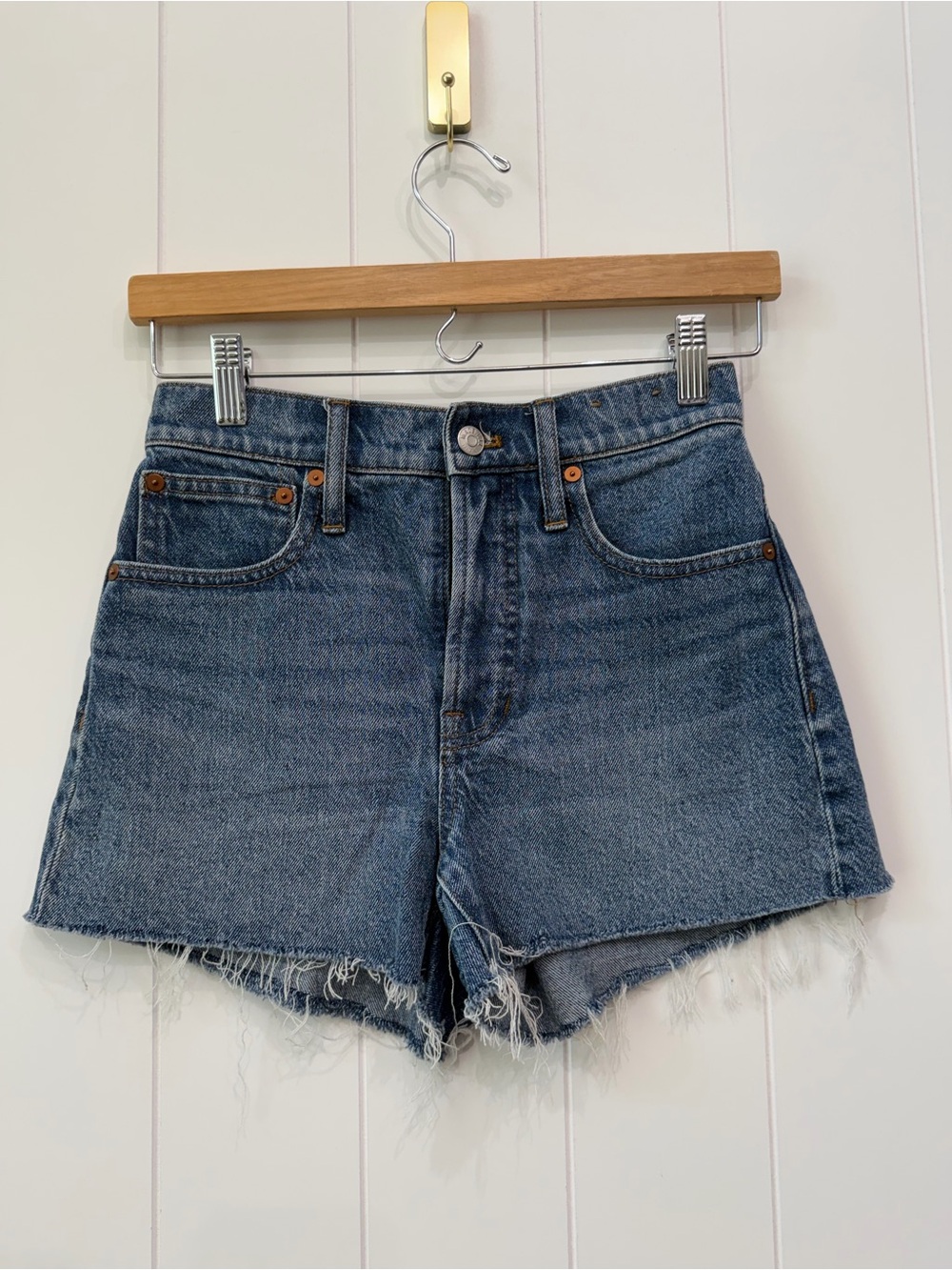 Madewell The Perfect Jean Short Classic High Rise Denim Shorts Blue Size 24